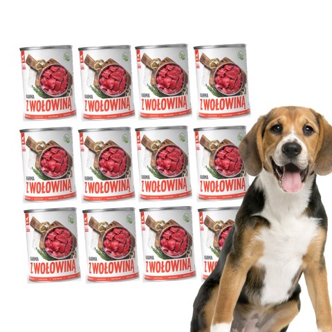 TUF TUF Mokra karma dla psa z wołowiną 800g x 12szt. TUF TUF Mokra karma dla psa z wołowiną 800g x 12szt.