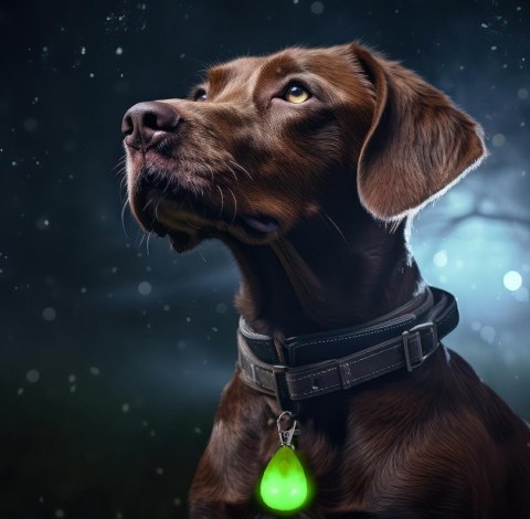 Zawieszka LED zielony diament Zawieszka LED zielony diament