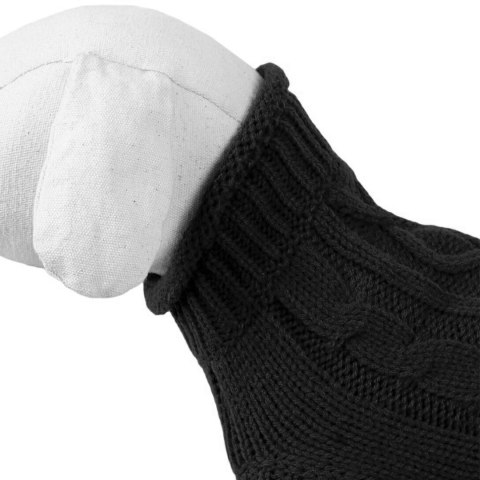 53XL sweterek czarny warkocze XL-40 cm 53XL sweterek czarny warkocze XL-40 cm