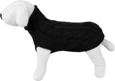 53XL sweterek czarny warkocze XL-40 cm 53XL sweterek czarny warkocze XL-40 cm