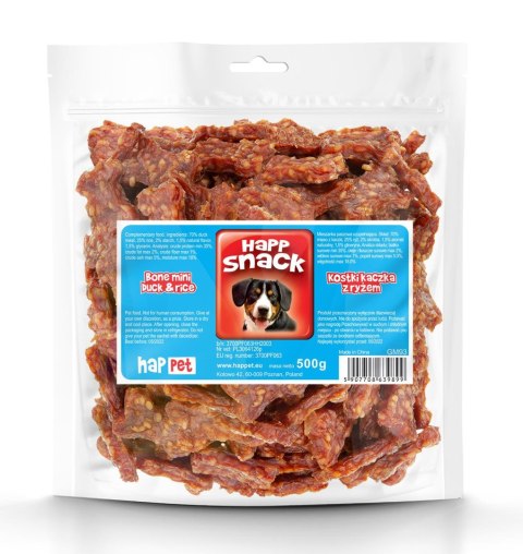 Przysmaki dla psa kostki - kaczka z ryżem 4cm Happet Przysmaki dla psa kostki - kaczka z ryżem 4cm Happet
