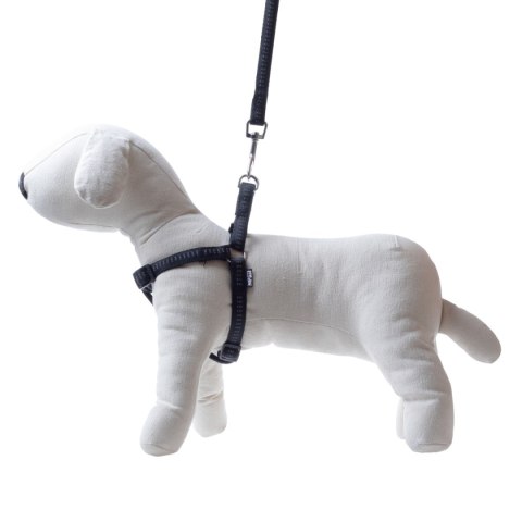 Smycz+szelki Soft Style Happet czarne odblask XL 2.5cm Smycz+szelki Soft Style Happet czarne odblask XL 2.5cm