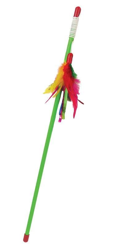 K003 zabawka wędka, piórka 47cm K003 zabawka wędka, piórka 47cm