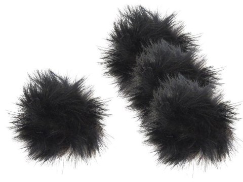 Kuleczki 4szt. Happet K008 futro ciemne 4cm Kuleczki 4szt. Happet K008 futro ciemne 4cm