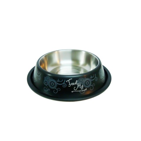 Miska Happet M107 z wzorem czarna 21cm/0.5l Miska Happet M107 z wzorem czarna 21cm/0.5l