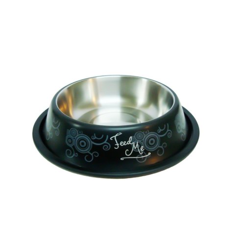 Miska Happet M109 z wzorem czarna 25,5cm/0.9l Miska Happet M109 z wzorem czarna 25,5cm/0.9l