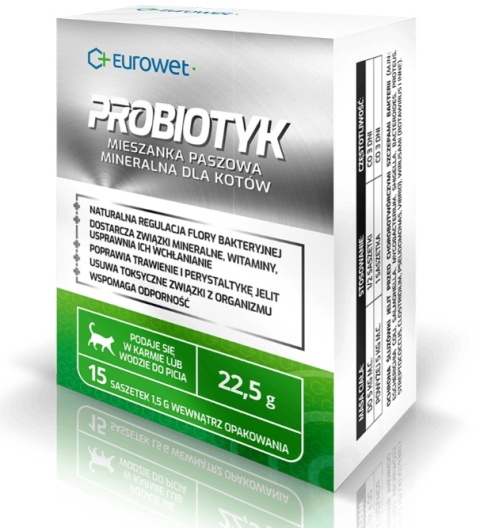 Eurowet Probiotyk W Saszetkach Dla Kotów 15x1,5g Eurowet Probiotyk W Saszetkach Dla Kotów 15x1,5g