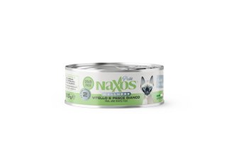NAXOS CAT STERILIZED Puszka dla kotów sterylizowanych o smaku cielęciny i białej ryby 85g