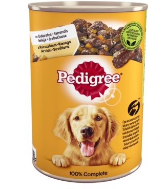 Pedigree Mokra Karma Dla Dorosłych Psów Z Kurczakiem I Warzywami W Galaretce 400g