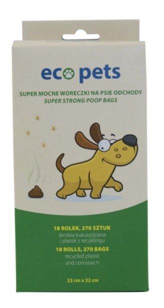 BECO PETS Ekologiczne Worki Na Odchody 270szt.