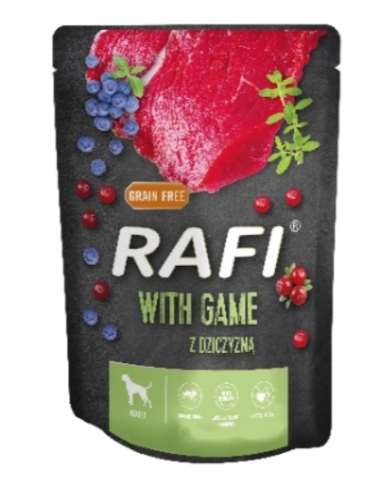 Dolina Noteci Rafi Z Dziczyzną Dla Psa (Czarne Opakowanie) 300g