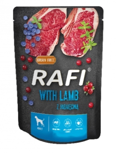 Dolina Noteci Rafi Z Jagnięciną Dla Psa (Czarne Opakowanie) 300g