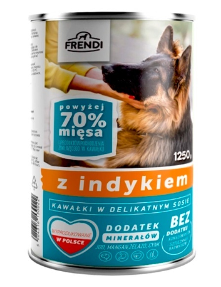 Frendi Kawałki W Delikatnym Sosie Z Indykiem 1250g
