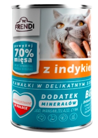Frendi Kawałki W Delikatnym Sosie Z Indykiem 400g