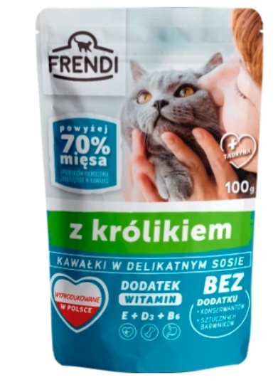 Frendi Kawałki W Delikatnym Sosie Z Królikiem 100g