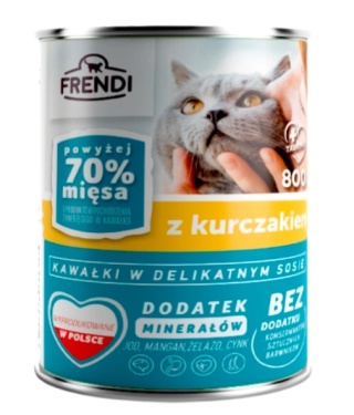 Frendi Kawałki W Delikatnym Sosie Z Kurczakiem 800g
