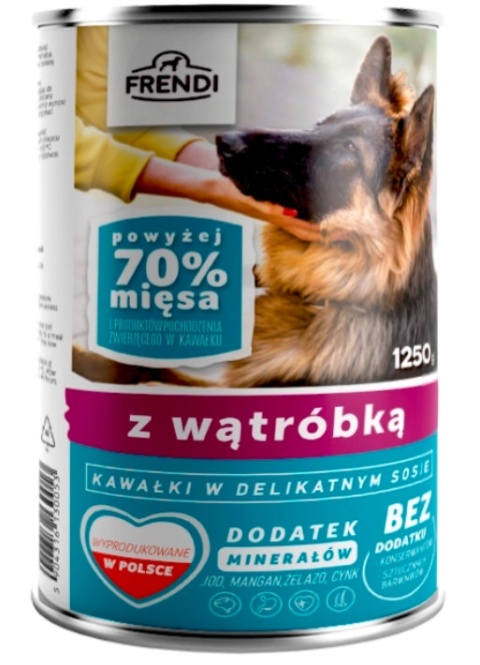 Frendi Kawałki W Delikatnym Sosie Z Wątróbką 1250g