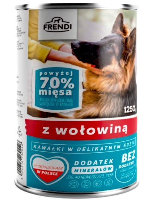 Frendi Kawałki W Delikatnym Sosie Z Wołowiną 1250g