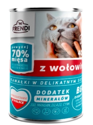 Frendi Kawałki W Delikatnym Sosie Z Wołowiną 400g