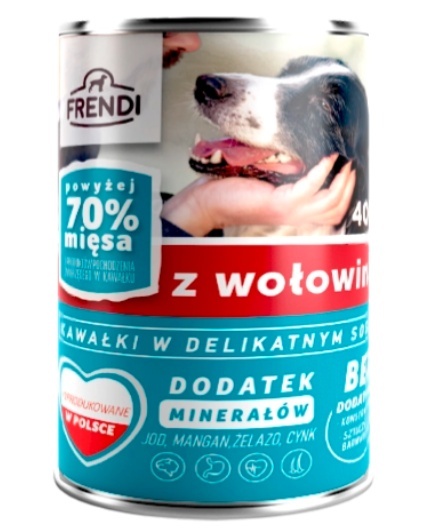 Frendi Kawałki W Delikatnym Sosie Z Wołowiną 400g