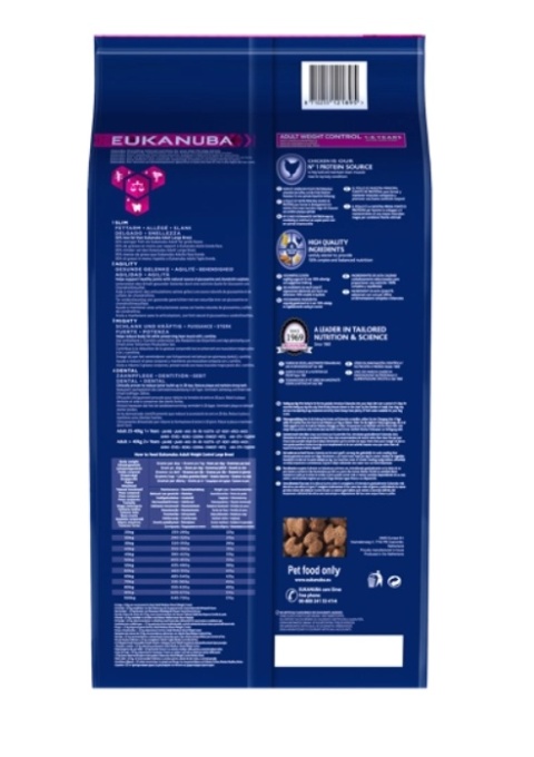 Eukanuba Adult Large Breed Weight Control Chicken 15kg