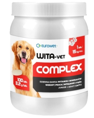 Eurowet Wita-Vet Junior + Adult 100tab