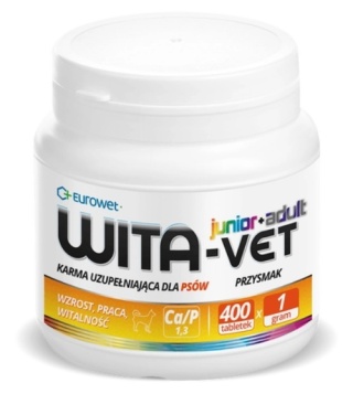 Eurowet Wita-Vet Junior +Aldut 400tab