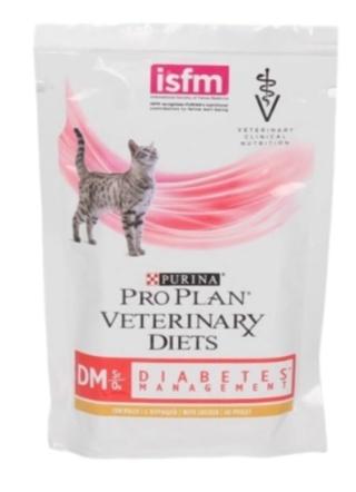PURINA Pro Plan Veterinary Diets DM Diabetes Management Cat Kurczak 85g