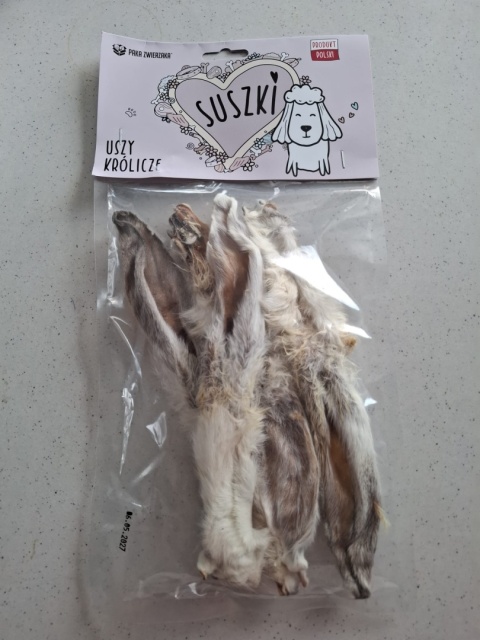 Paka Zwierzaka Suszki Uszy królicze 4 szt 120g