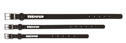 RecoFun Obroża z PVC czarna