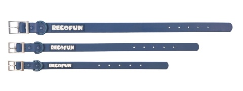 RecoFun Obroża z PVC granatowa