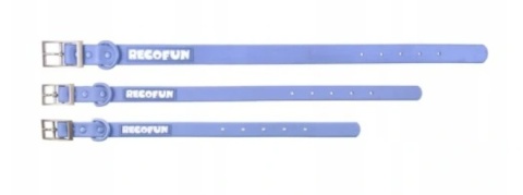 RecoFun Obroża z PVC niebieska