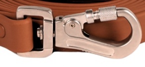 RecoFun Smycz treningowa z PVC brązowa