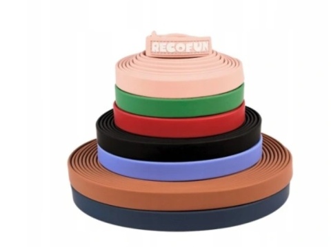 RecoFun Smycz treningowa z PVC czarna