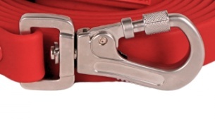 RecoFun Smycz treningowa z PVC czerwona