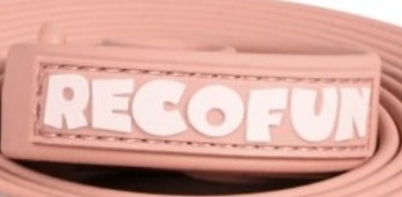 RecoFun Smycz treningowa z PVC różówa