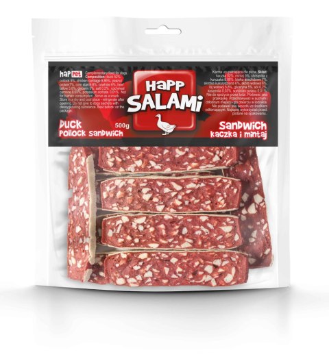 Salami sandwich z kaczką i mintajem 500g Salami sandwich z kaczką i mintajem 500g