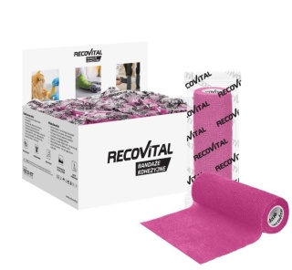 Bandaż kohezyjny 15 cm x 4,5m różowy zestaw 8 sztuk