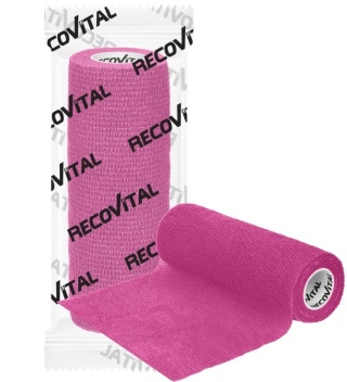 Bandaż kohezyjny 15 cm x 4,5m różowy zestaw 8 sztuk