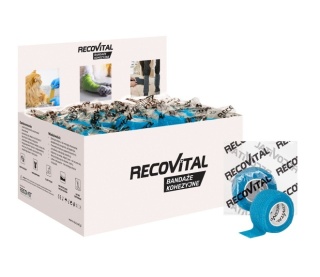 Bandaż kohezyjny niebieski 2,5 cm x 4,5 m