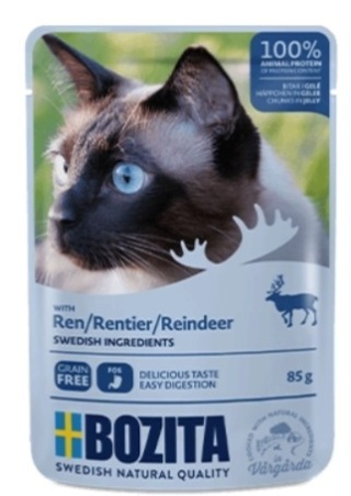 Bozita Kawałki W Galaretce Z Reniferem Dla Kota 85 g.