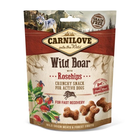 Carnilove Crunchy Snack Dzik I Dzika Róża Dla Psów 200g
