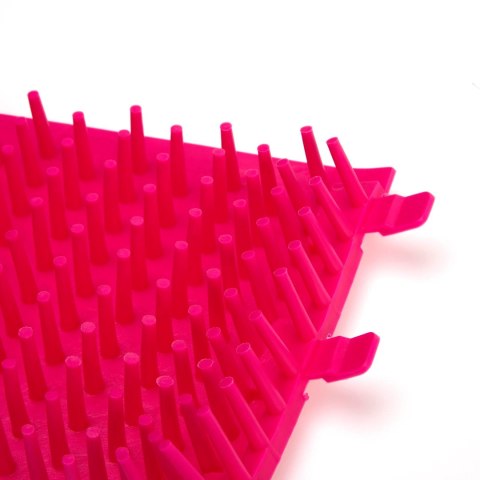 Czyścik do łap M/L różowy