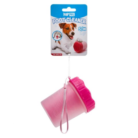 Czyścik do łap S/M różowy