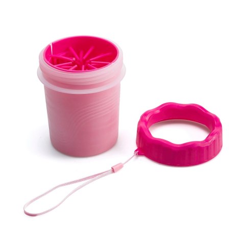 Czyścik do łap S/M różowy