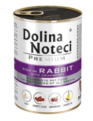 Dolina Noteci Premium Królik Z Żurawiną 400g