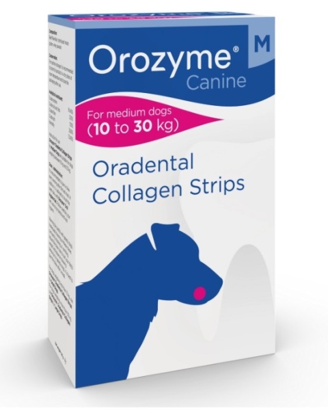 Orozyme Oradental Collagen Strips Kolagenowe Płatki Czyszczące Dla Psa M 141g