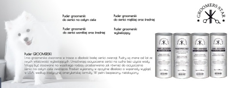 Puder groomerski do sierści na całym ciele