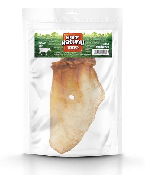 Wołowe ucho naturalne 100% 1szt