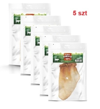 Wołowe ucho naturalne 100% 5szt.